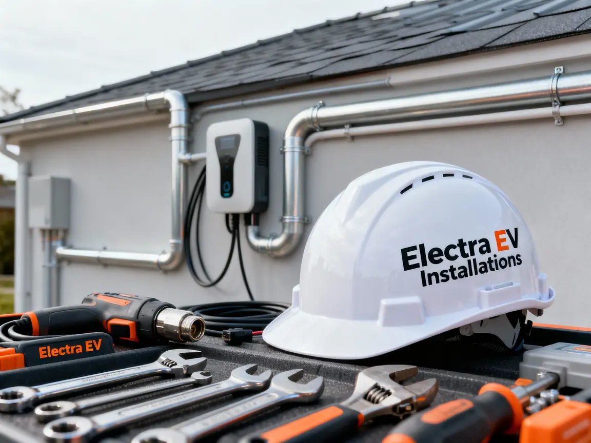 Commercial EV Charger Setup in Canyon Country, CA